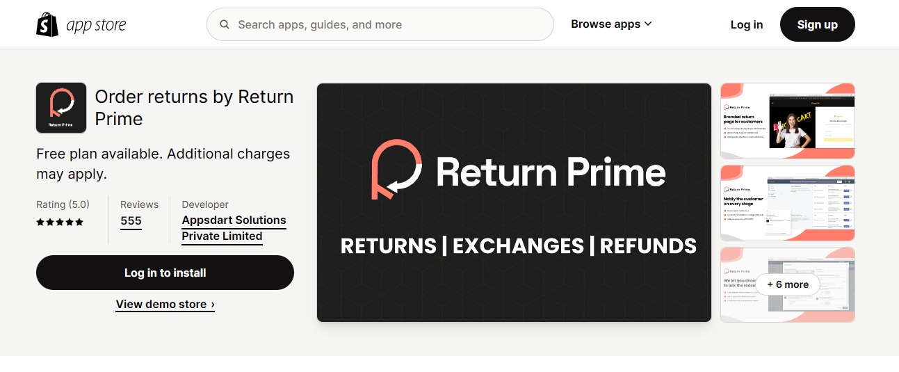 Order returns by Return Prime